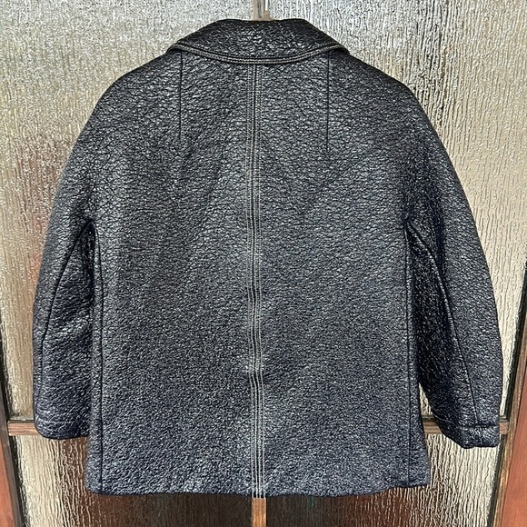 Ba&Sh Blue Volupia Coat - Navy Crinkle Shiny - Size 1 (small) - Picture 8 of 10